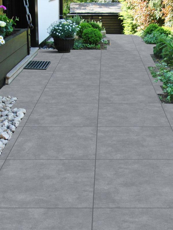 Castone Dark Porcelain Paving Slabs - 900x600x20mm
