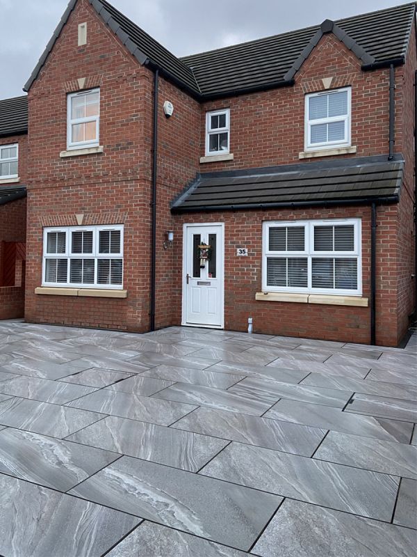 Esparada Grigio Outdoor Porcelain Paving Slabs - 1200x600x20mm