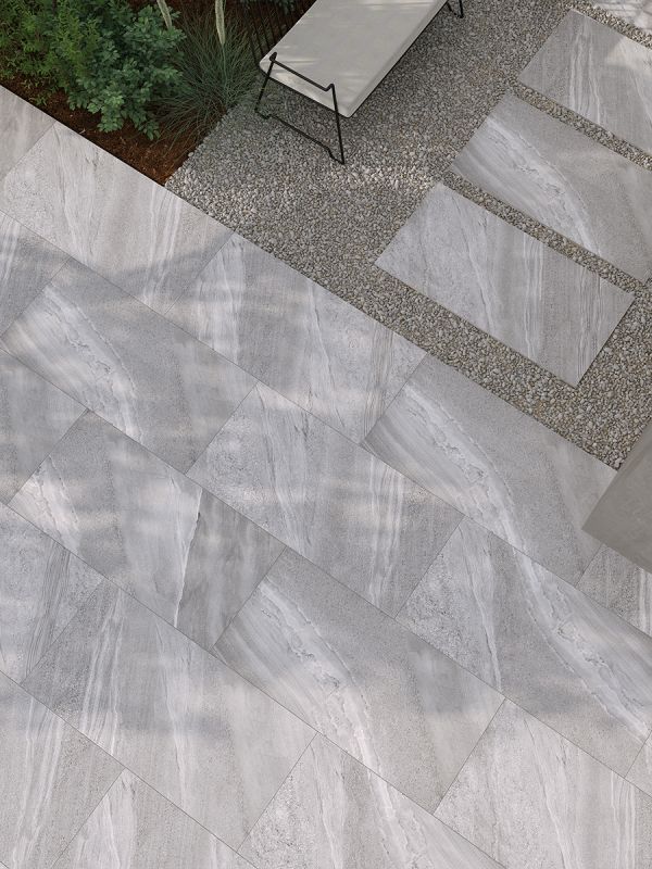 Esparada Grigio Outdoor Porcelain Paving Slabs - 900x600x16mm