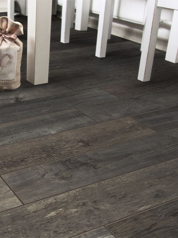 Inwood Black Herringbone Tile - 450x75mm