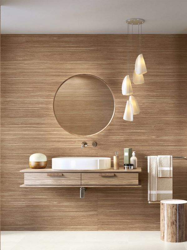 Larchwood Ipe Fluted Slat Wood Wall Tile - 1200x400mm