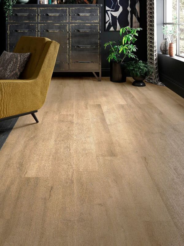 Light Oak Wood Effect Luxury Vinyl Tile (SPC) - 1219x177mm