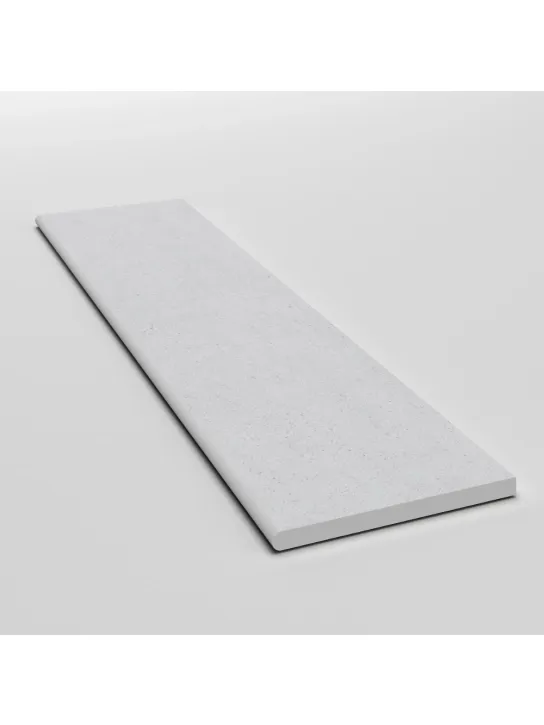 Luna White Porcelain Paving Bullnose - 900x450x20mm