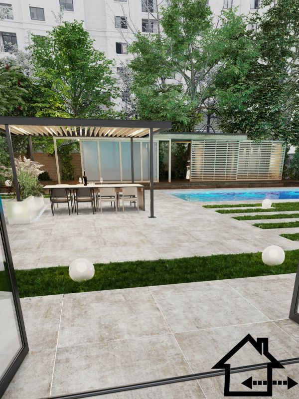 Murales Ice Italian Large Format Outdoor Tile - 1000x1000mm