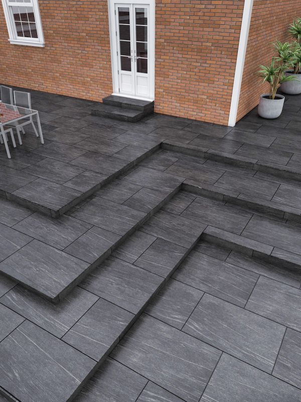 Pietra Grey Outdoor Tile - 900x600x20mm