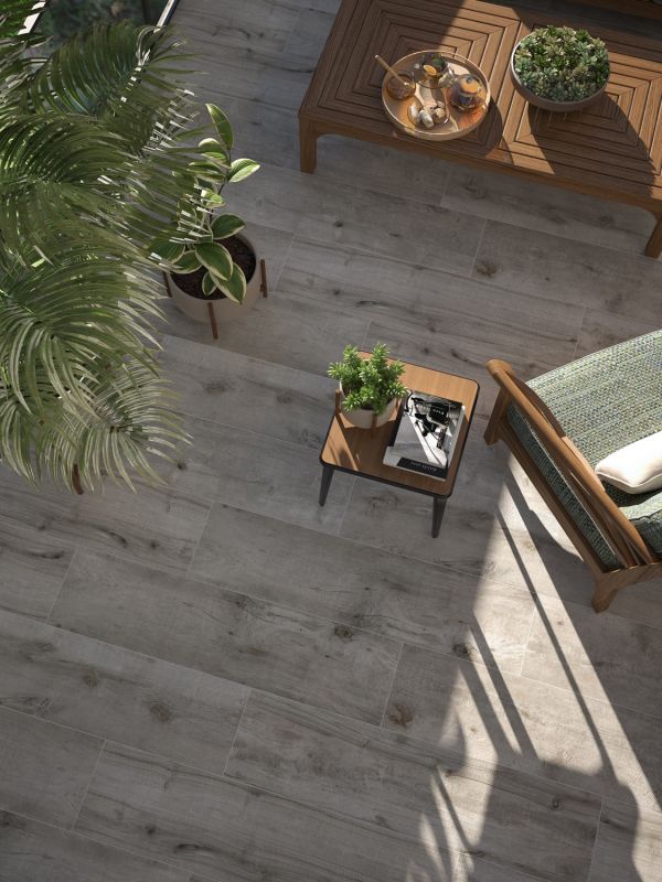 Silver Birch Outdoor Tile - 1200x300x20mm