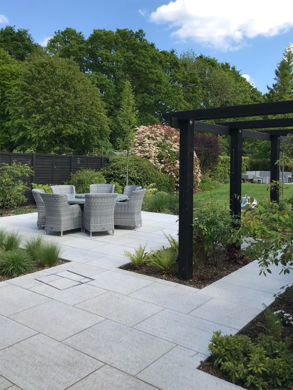 Silver Grey Granite Paving Slabs - 900x600