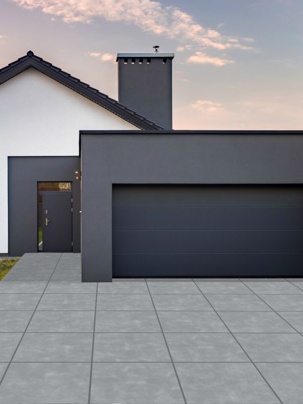 Milano Grey Driveway Porcelain Tile - 600x600x30mm