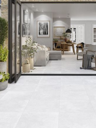 Santorini White Porcelain Tile - 1200x600mm